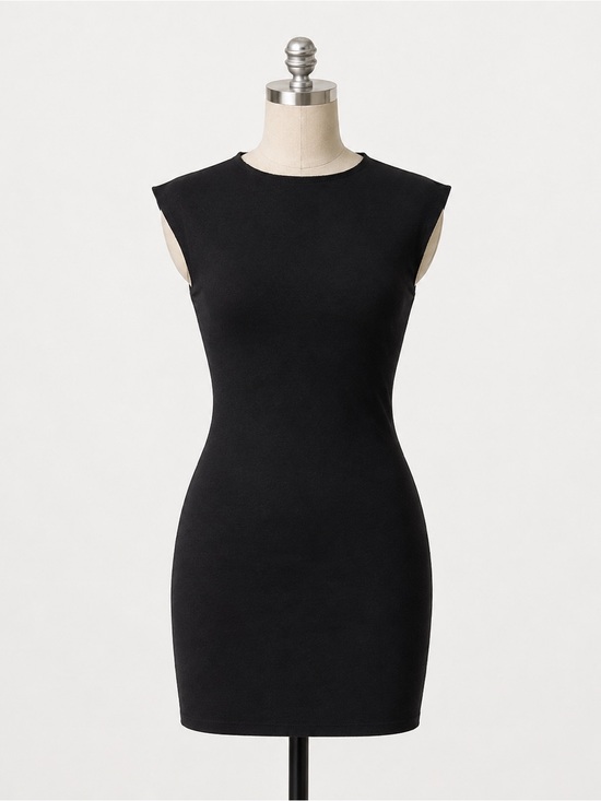 Zara Dresses & Skirts - Zara Black Sleeveless Mini Sheath Dress